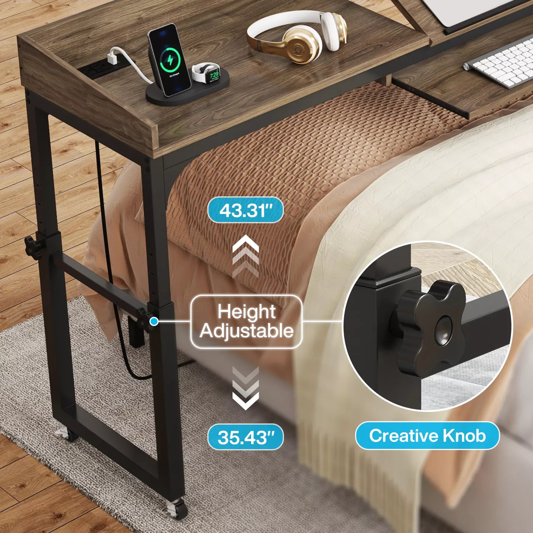 Adjustable Overbed Laptop Desk - DSARD - DSARD
