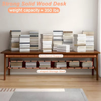 Mid-Century Modern Writing Desk for Home Office - DSARD