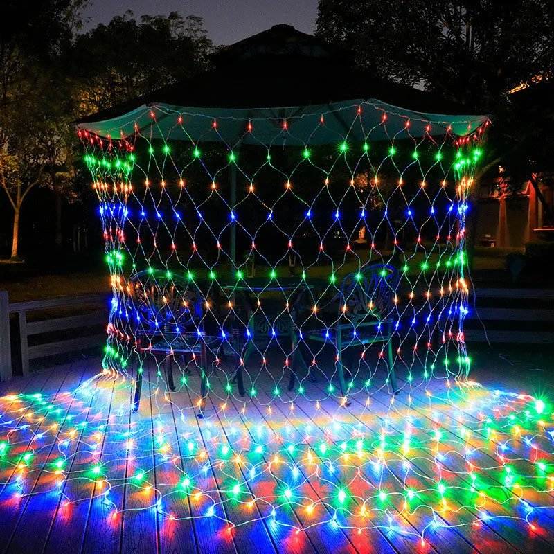 Solar-Powered LED Curtain Lights with Remote Control