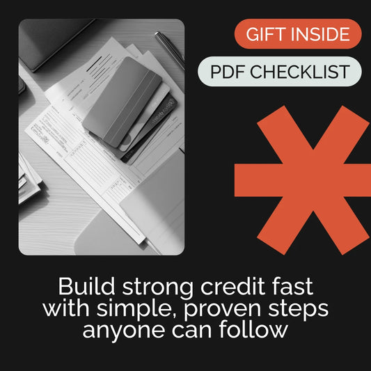 Credit Building Made Easy | Printable Checklist for Beginners | Step-by-Step Guide on How to Build Credit from Scratch | Instant Digital Download