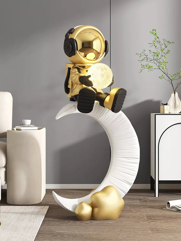 Modern Astronaut Floor Sculpture