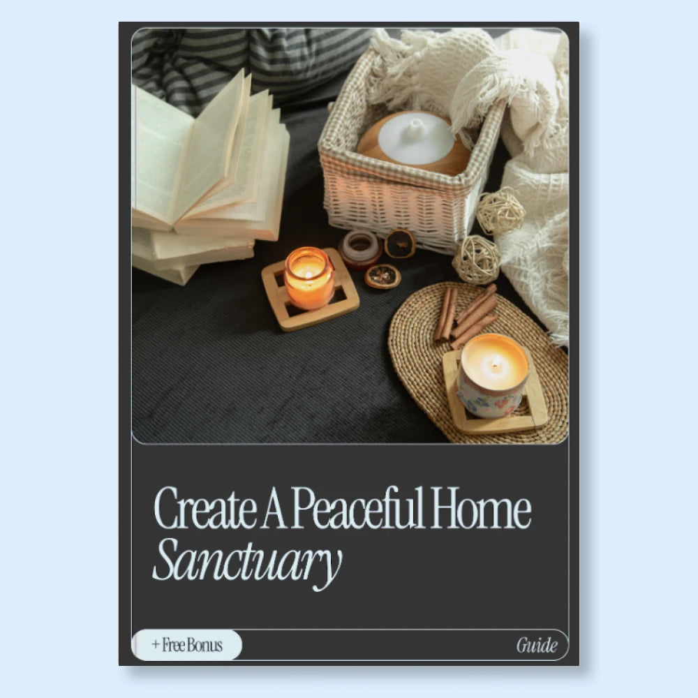 Create a Peaceful Home Sanctuary — Printable Home Calm Guide, Digital Decluttering Workbook, Stress Relief eBook, Mindful Living Checklist for a Cozy, Peaceful Home
