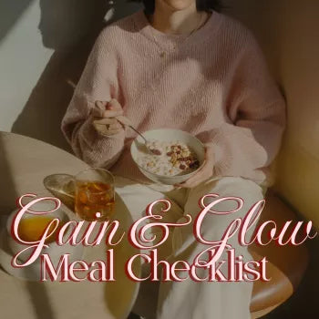 Gain & Glow: Meal Checklist | Weight Gain Meal Plan Printable | High-Calorie Meal Prep Guide | Digital Download