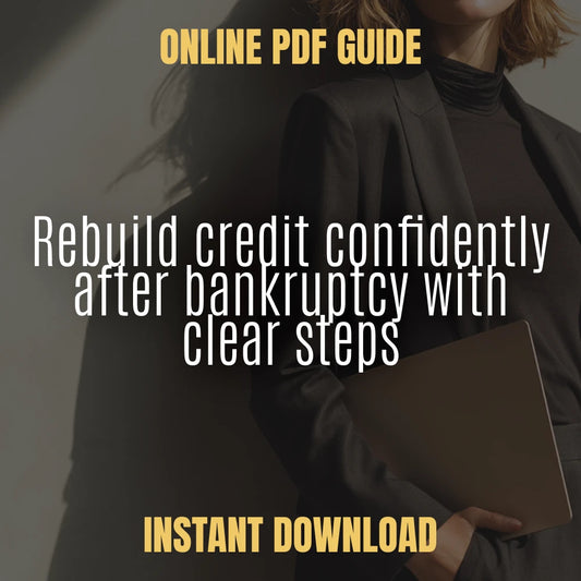 Bouncing Back & Repairing Credit After Bankruptcy | Rebuild Credit Guide, Credit Repair eBook, Bankruptcy Recovery Checklist, Financial Healing Digital Download