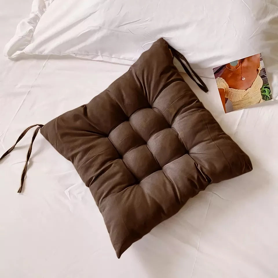 Soft Square Chair Cushion – Comfortable Seat & Backrest Pads for Home & Office