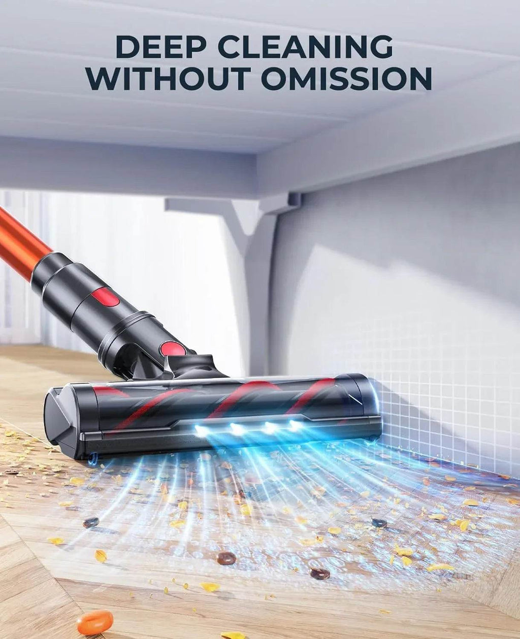 450W Cordless Handheld Vacuum Cleaner with Touch Screen & Detachable Battery - DSARD