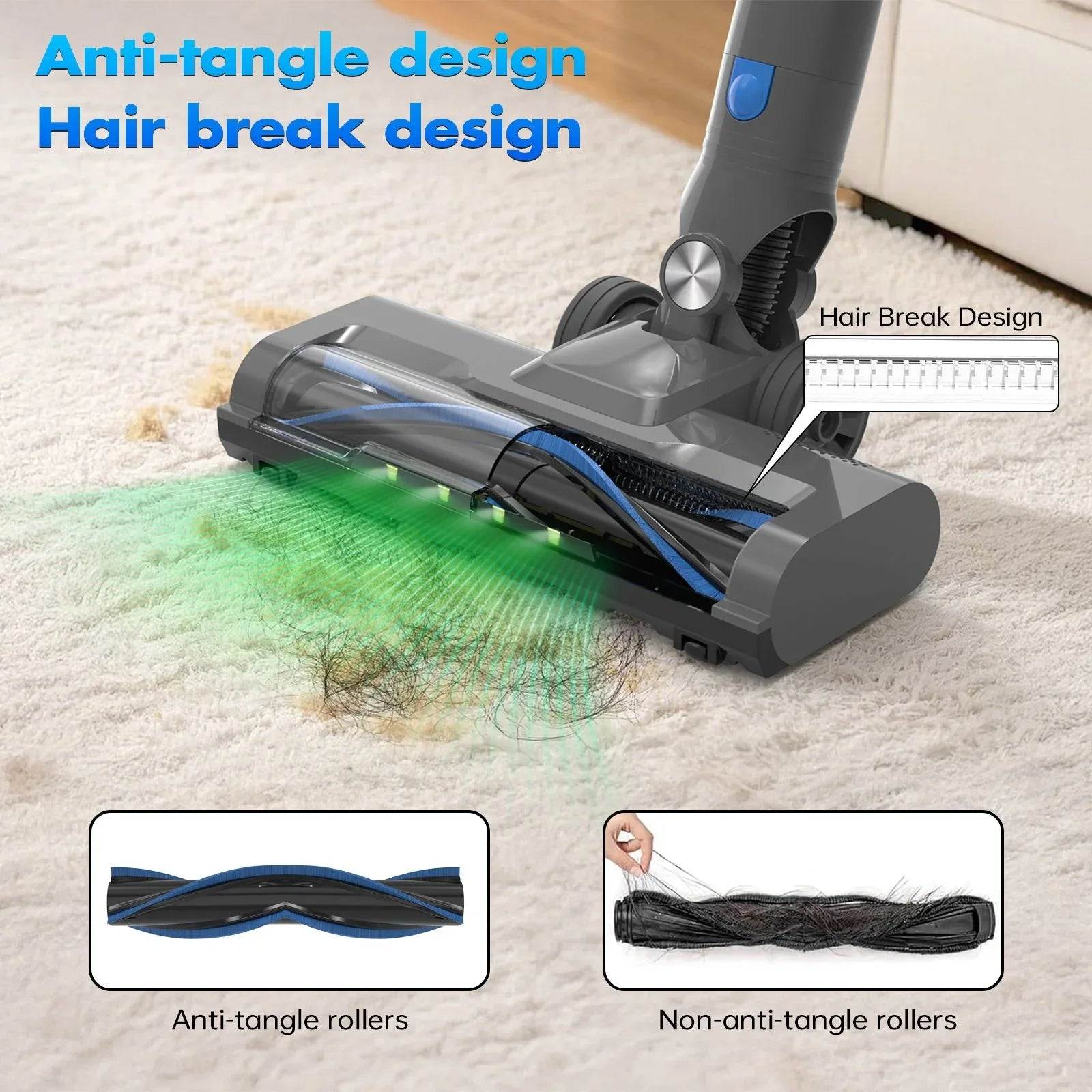 25Kpa Cordless Upright Vacuum Cleaner - DSARD