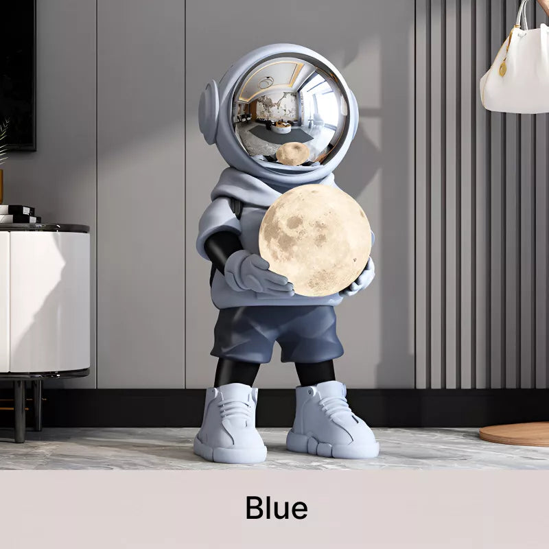 Luxury Astronaut Resin Sculpture with Sound and Light