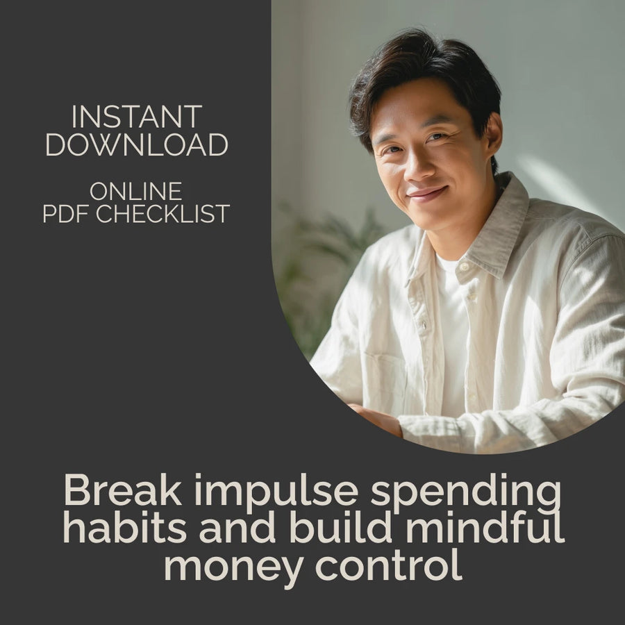 Impulse-Proof Your Wallet: The Self-Control Checklist | Digital Download for Mindful Spending | Build Better Habits with Impulse Control and Finances