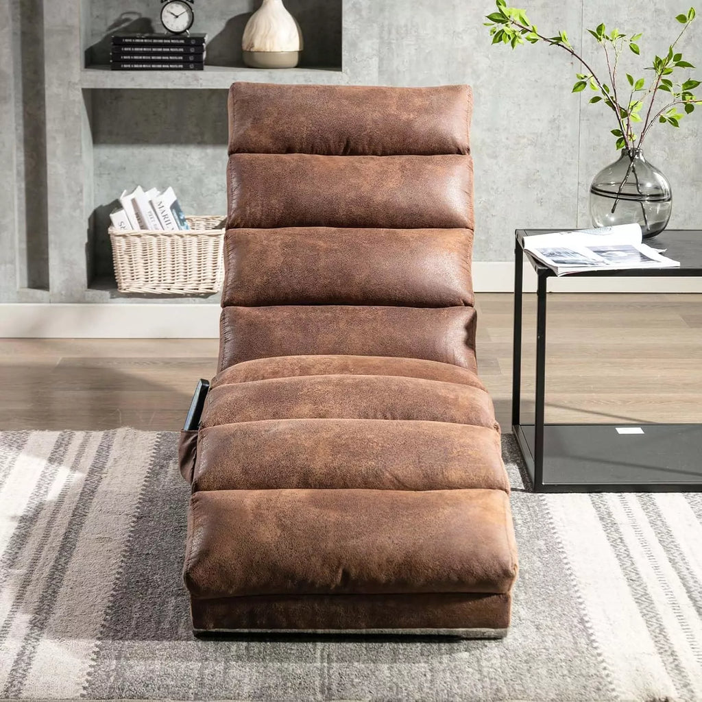 Modern Ergonomic Chaise Lounge with Massage & Recliner Function for Indoors - DSARD