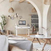 Electric Adjustable Height Standing Desk with Dual Drawers and Mobile Casters - DSARD - DSARD