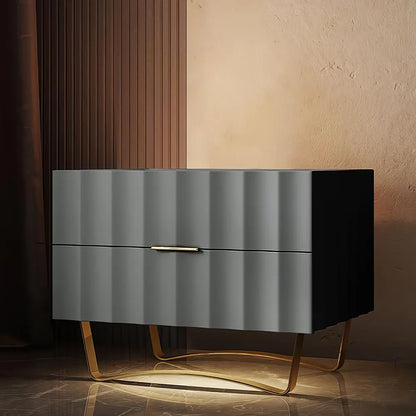 Wooden Bedside Nightstands Storage Luxury Drawers Bedroom Nightstand