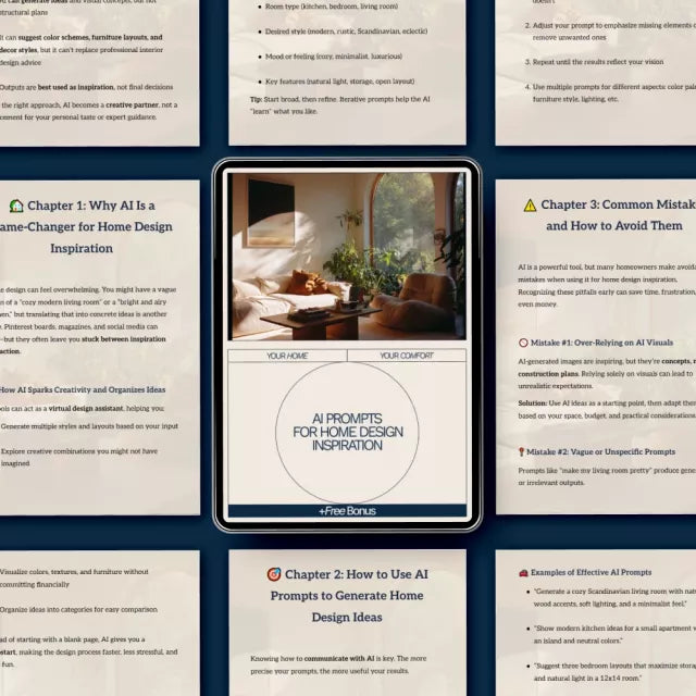 AI Prompts for Home Design Inspiration – Digital Guide for Creative Layouts, Styles & Concepts | ai prompts for home design inspiration