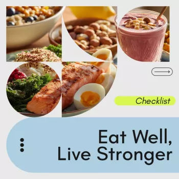 The Eat Well, Live Stronger Checklist – Blood Pressure Wellness Guide, Low Sodium Eating, DASH Diet Support, Healthy Grocery & Meal Planning Digital Download