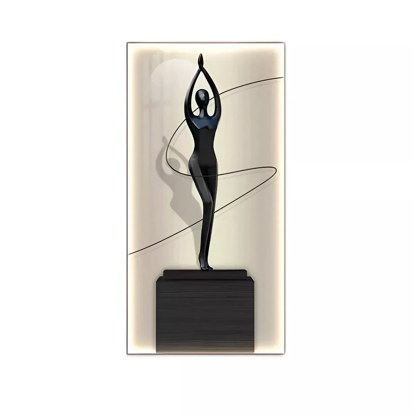 Modern Abstract LED Figure Wall Lamp – Luminous Art for Home Decor