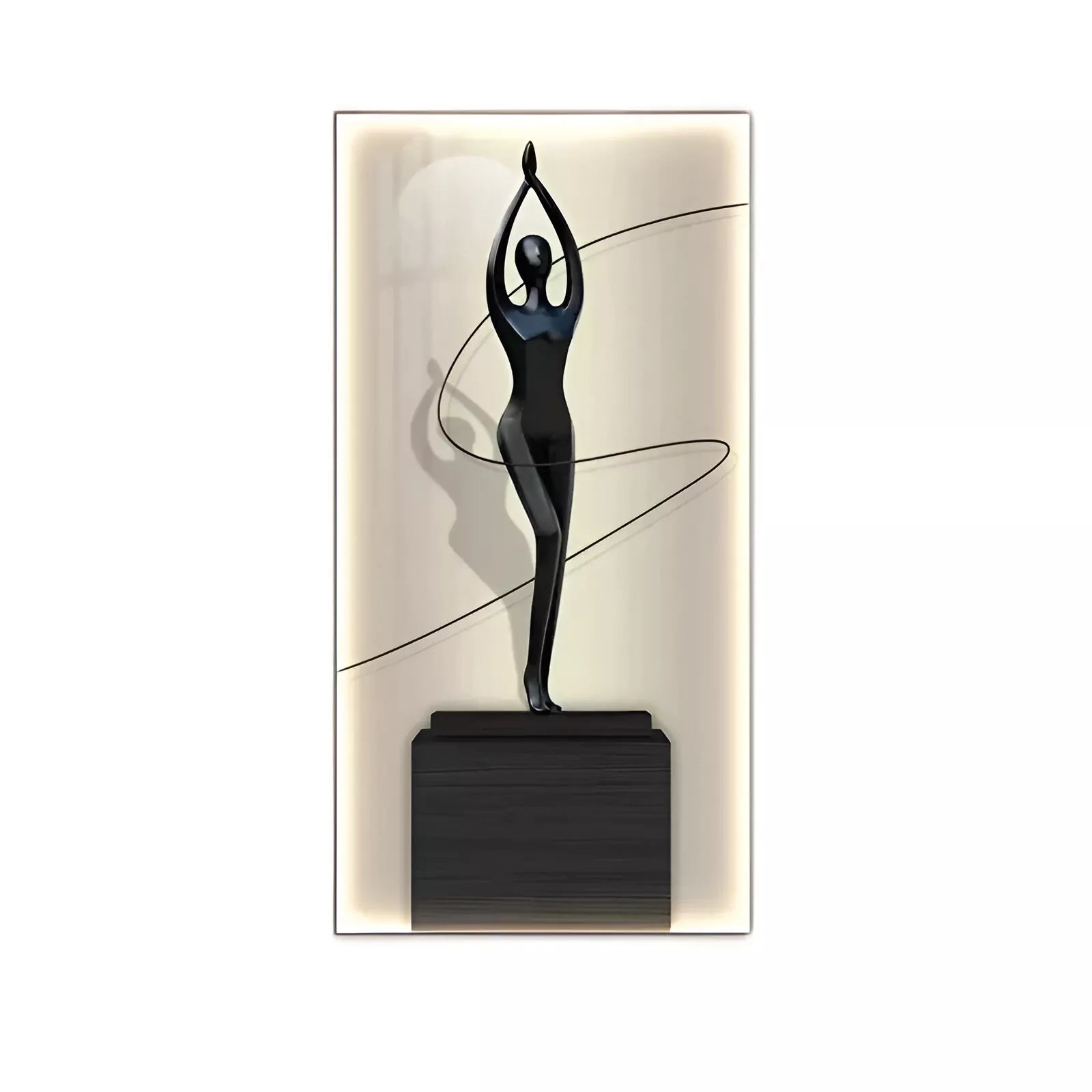 Modern Abstract LED Figure Wall Lamp – Luminous Art for Home Decor