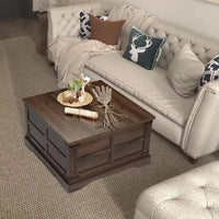 Rustic Farmhouse Lift-Top Coffee Table - DSARD