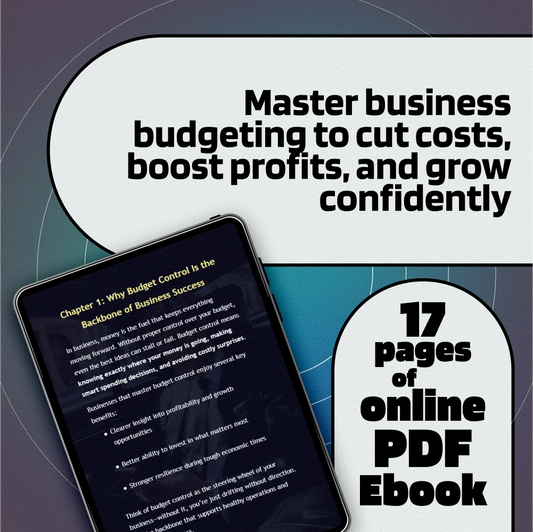 The Master Business Budget Guide to Control Costs & Maximize Profit | Budget Planning eBook | How to Control Budget in Business | Digital Download