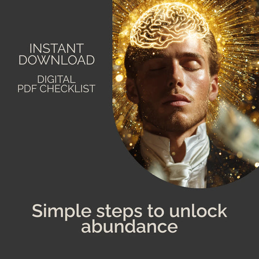 Abundance Mindset Action Checklist | Digital Download for Personal Growth, Positive Thinking, and Belief in Abundance