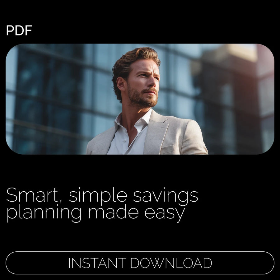 Your Step-by-Step Guide to Smart Savings – How to Plan Savings, Budget Planning Workbook, Personal Finance Digital Download