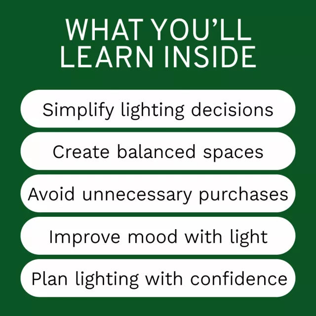 Minimalist Lighting Setup Guide – Modern Minimalist Lighting Design Digital Download for Home, Apartment & Studio
