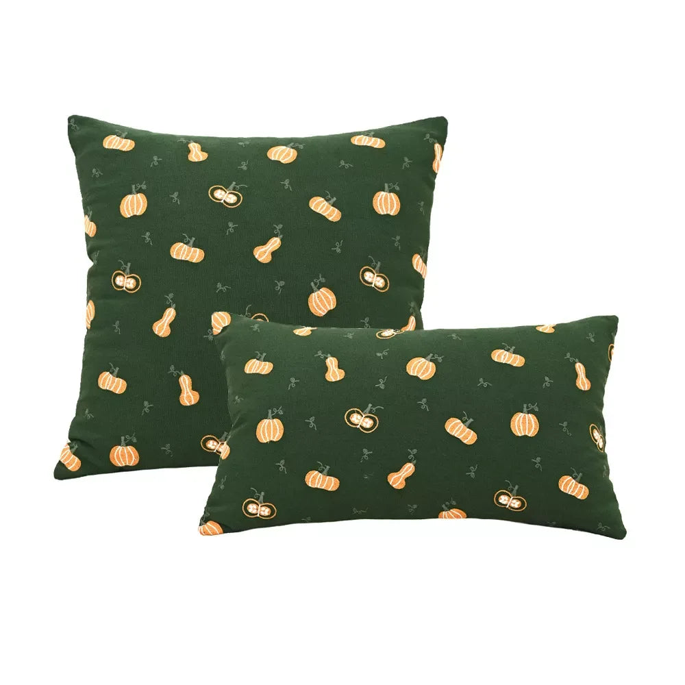Embroidered Pumpkin Pillowcase – Festive Autumn Decor - DSARD