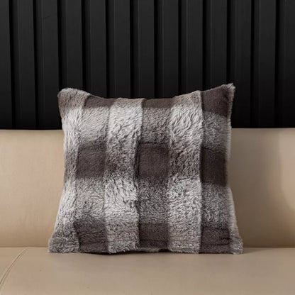 Velvet Plush Pillow Cushion Cover 18x18in Double-Sided Soft Throw Pillowcase