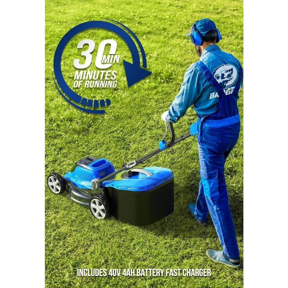 DSARD Lawn Mower 40V Brushless Cordless Electric with 5 Cutting Height Adjustments - DSARD