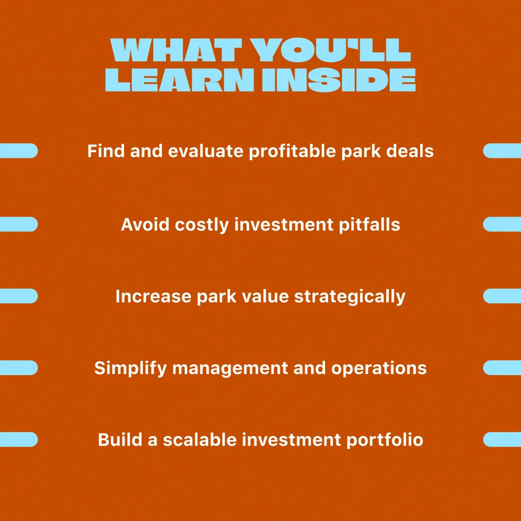 Mobile Home Park Mastery | Guide to Mobile Home Park Investments | Digital Download eBook for Real Estate Investors from DSARD