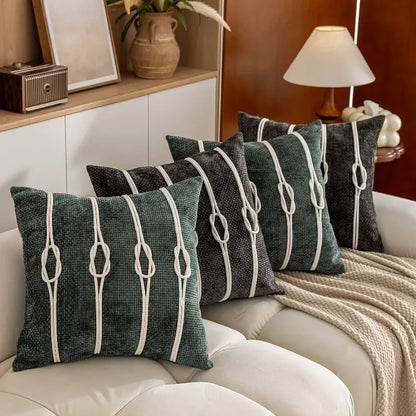 Retro Nordic 18x18in Throw Pillow Cover – Minimalist Decorative Cushion Case