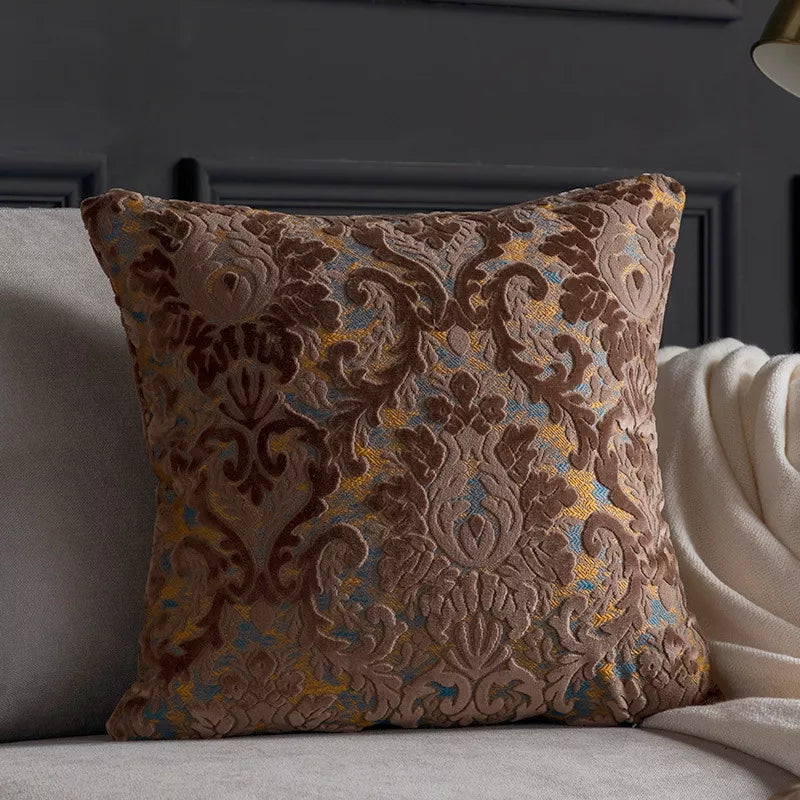 Luxury Embroidered Cushion Cover 18x18in