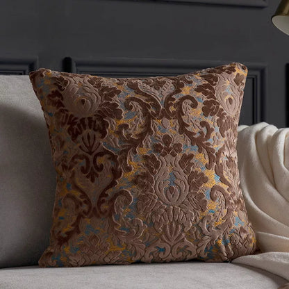 Luxury Embroidered Cushion Cover 18x18in
