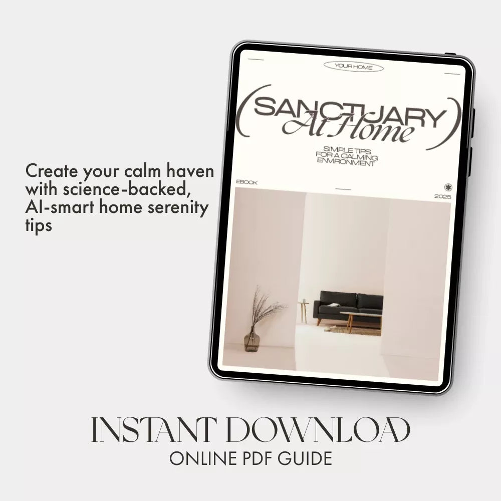 Sanctuary at Home: Simple Tips for a Calming Environment | eBook for Mindful Living, Minimalist Home, and Everyday Serenity | Digital Download Guide with tips for calming home environment