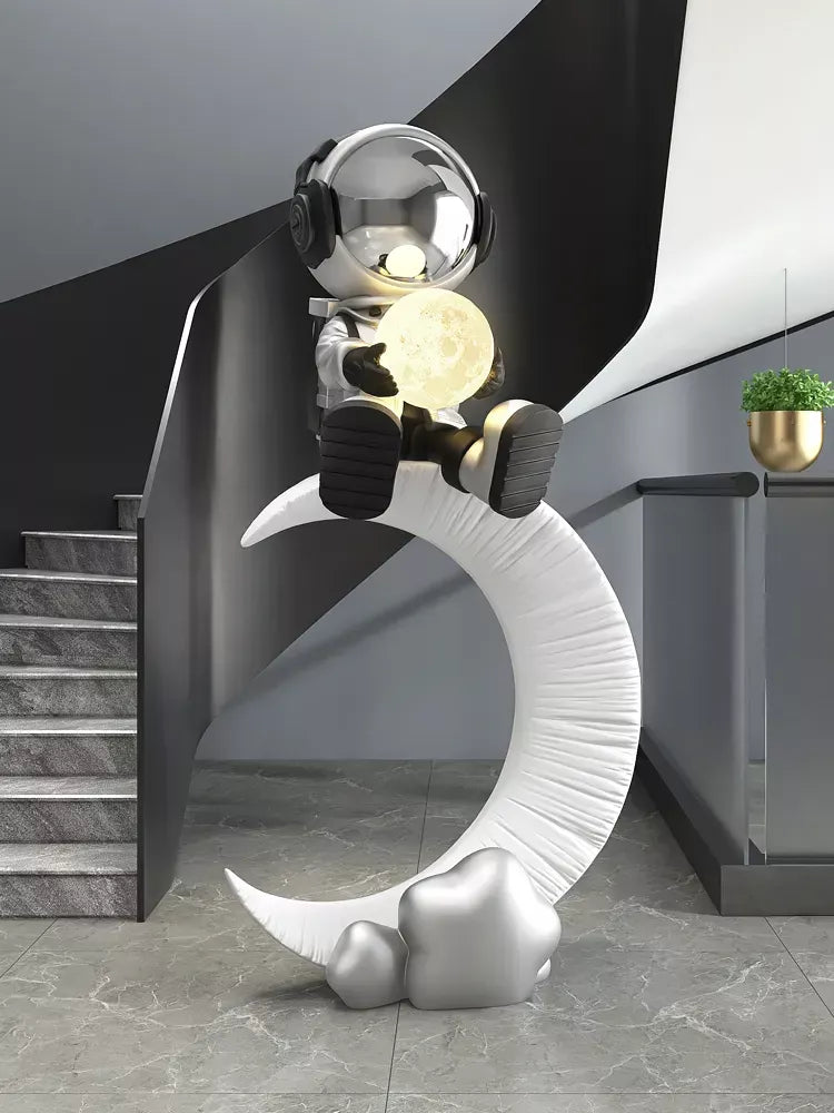 Modern Astronaut Floor Sculpture