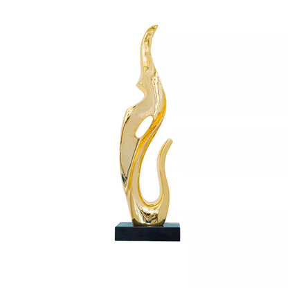 Abstract Plating Resin Statues for Living Room and Desktop Home Decor