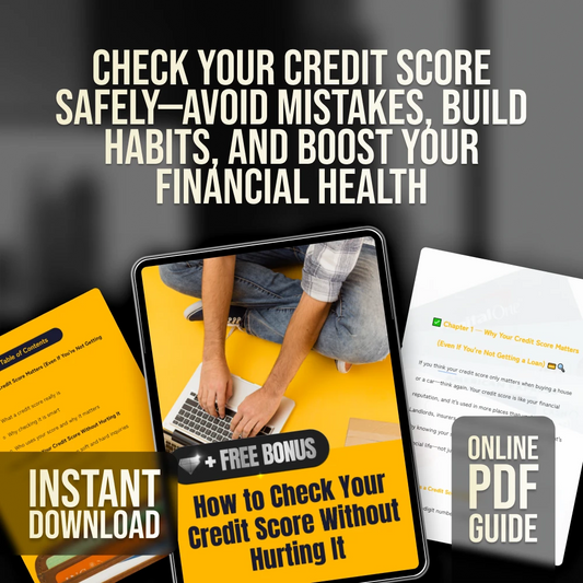 How to Check Your Credit Score Without Hurting It – Digital Guide for Smart Credit Monitoring | Learn How to Check Credit Score Without Affecting It