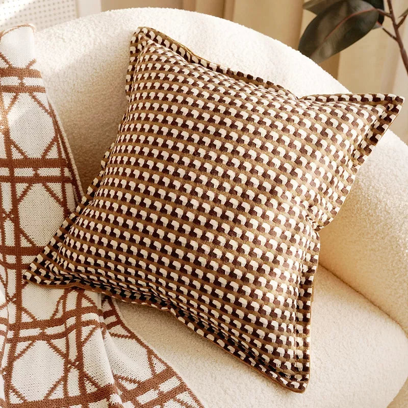 Cream Tassel Throw Pillow Cover 12×20/18×18 Inch – Boho Decorative Cushion - DSARD