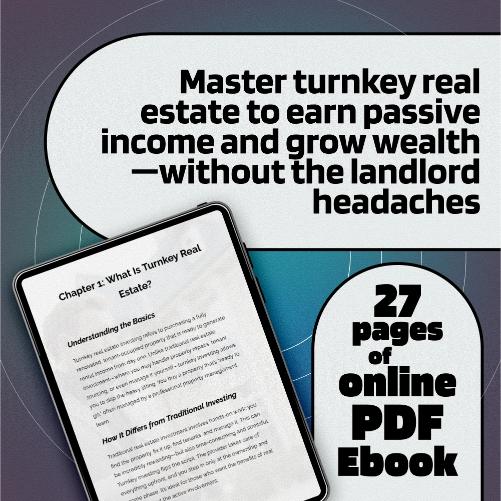 Mastering Turnkey Real Estate for Passive Wealth | eBook Guide for Turnkey Real Estate Investments | Digital Download for Passive Income Seekers - DSARD