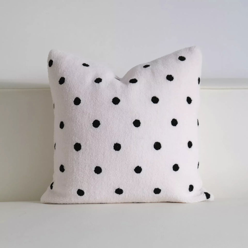 Modern Round Dot Throw Pillow Covers | 18×18 Inch