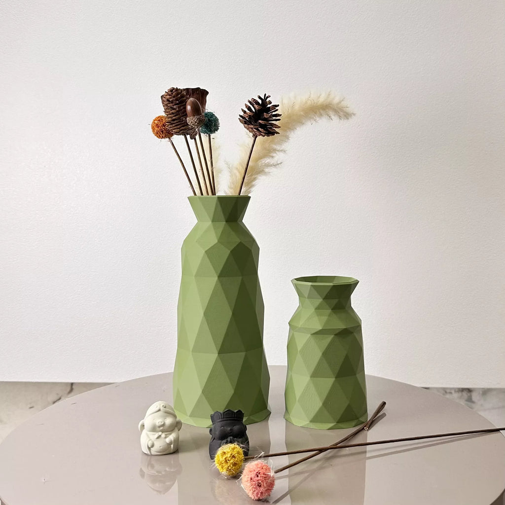 Geometric 2-Piece Vase Set