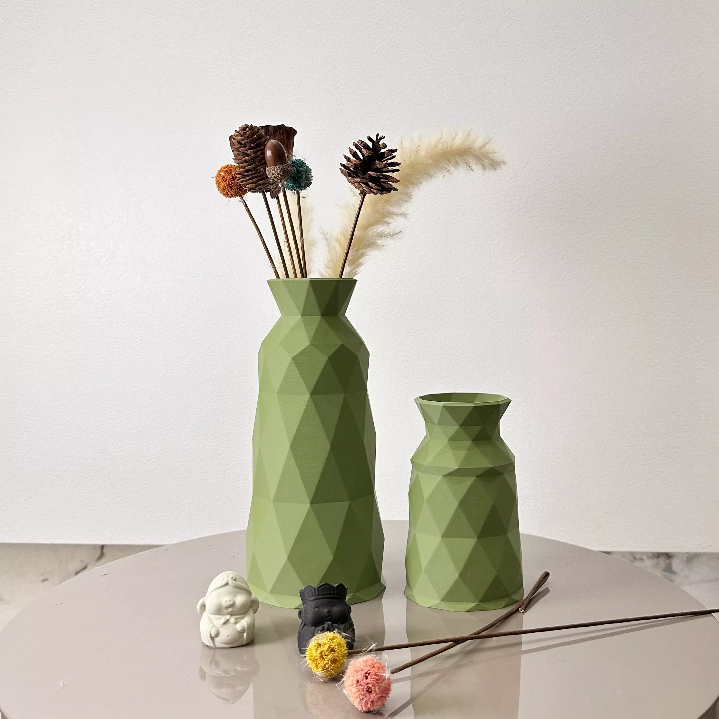 Geometric 2-Piece Vase Set