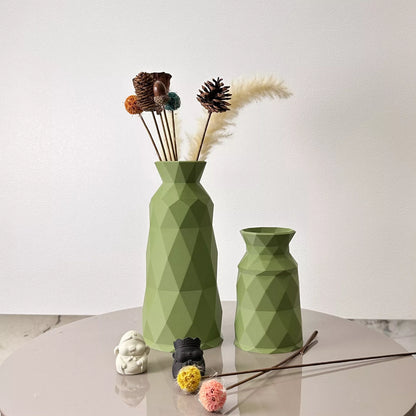 Geometric 2-Piece Vase Set