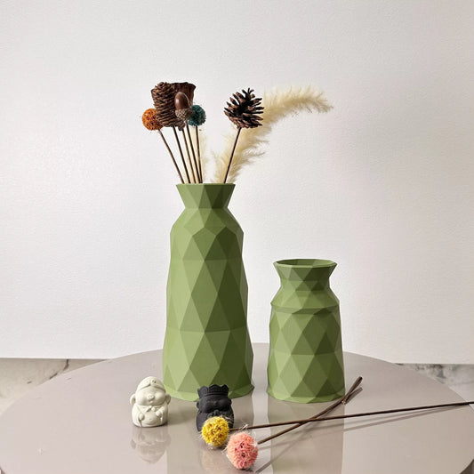 Geometric 2-Piece Vase Set