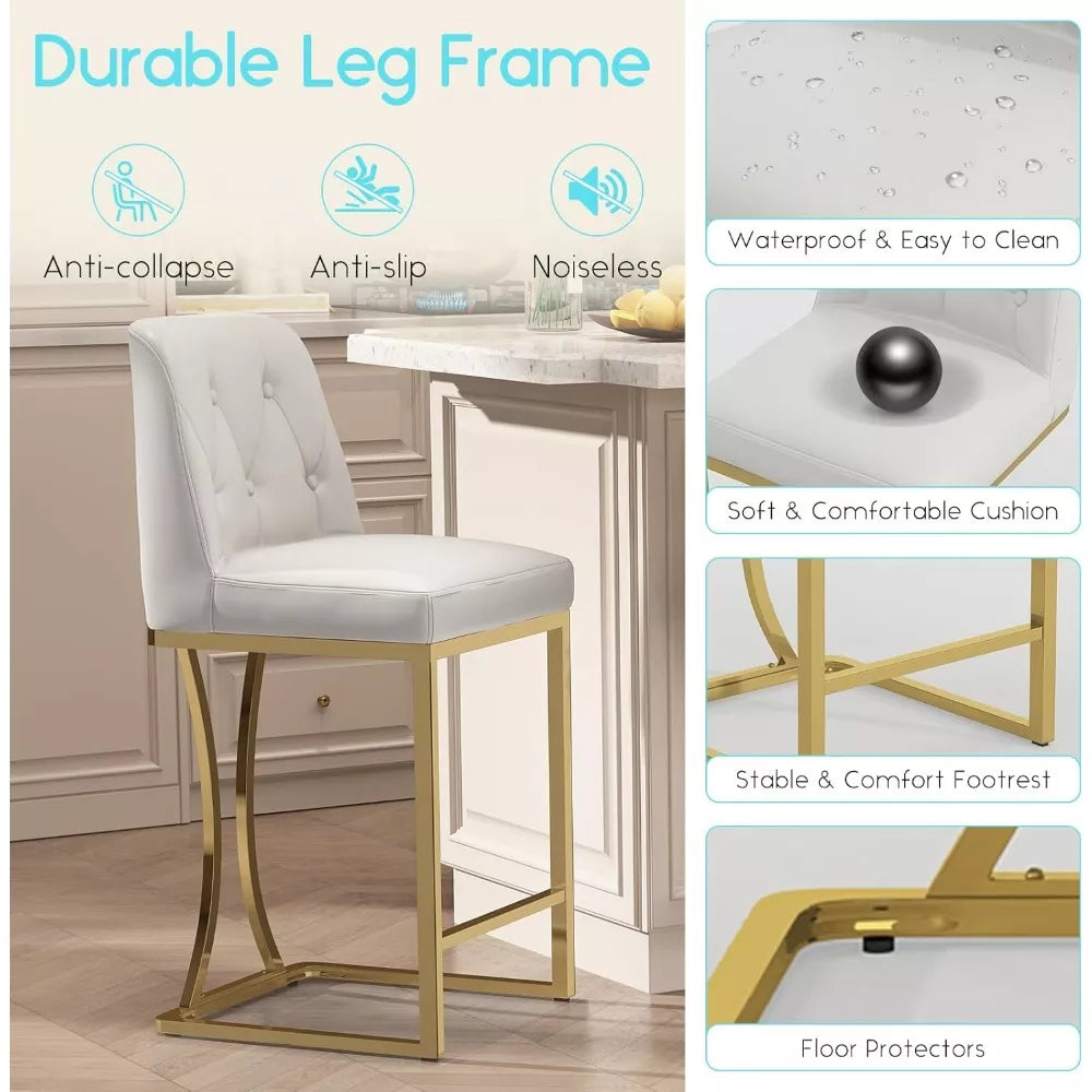 24″ Modern Counter Height Bar Stools Set of 4 - DSARD