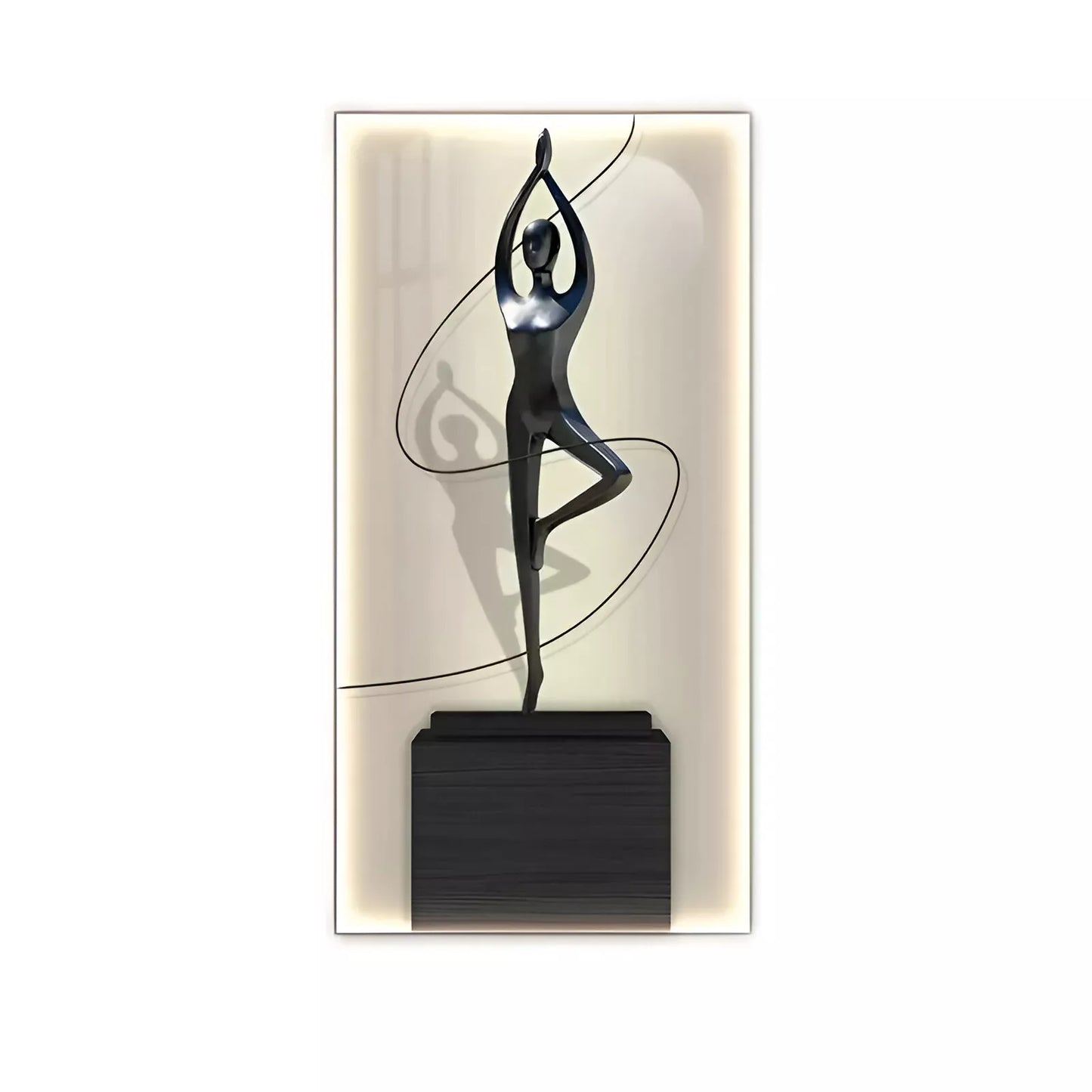 Modern Abstract LED Figure Wall Lamp – Luminous Art for Home Decor