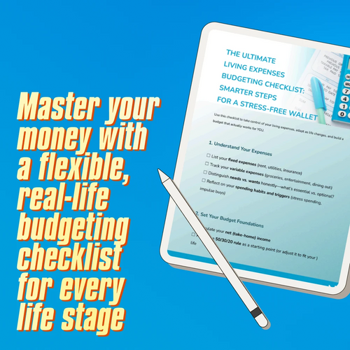 The Ultimate Living Expenses Budgeting Checklist: Smarter Steps for a Stress-Free Wallet | Budget Planner | Digital Download | How Much to Budget for Living Expenses