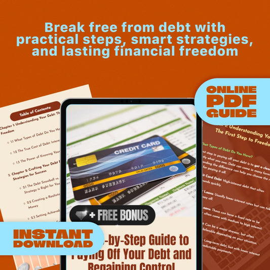 A Step-by-Step Guide to Paying Off Your Debt and Regaining Control | How to Pay Off Your Debt | Digital Guide eBook for Financial Freedom