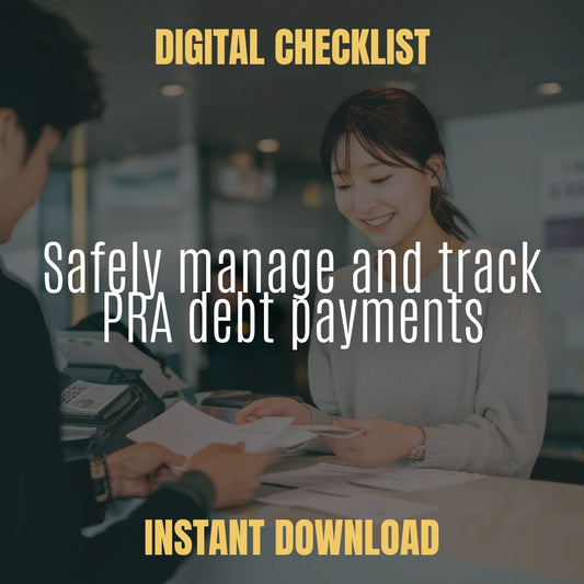 Smart PRA Payment Checklist – Step-by-Step Guide on How to Pay Portfolio Recovery Associates Safely & Correctly | Debt Payment Organizer Digital Download