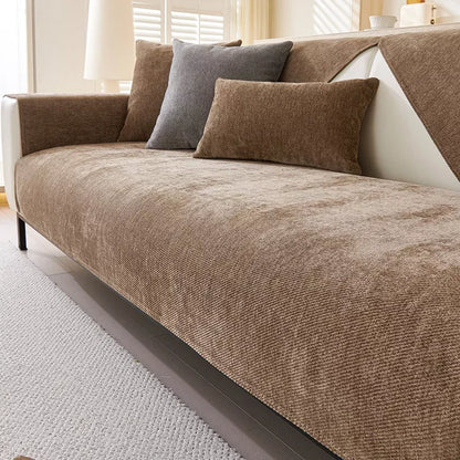 Waterproof Chenille Sofa Cushion Cover – Non-Slip, Anti-Scratch, Universal Fit