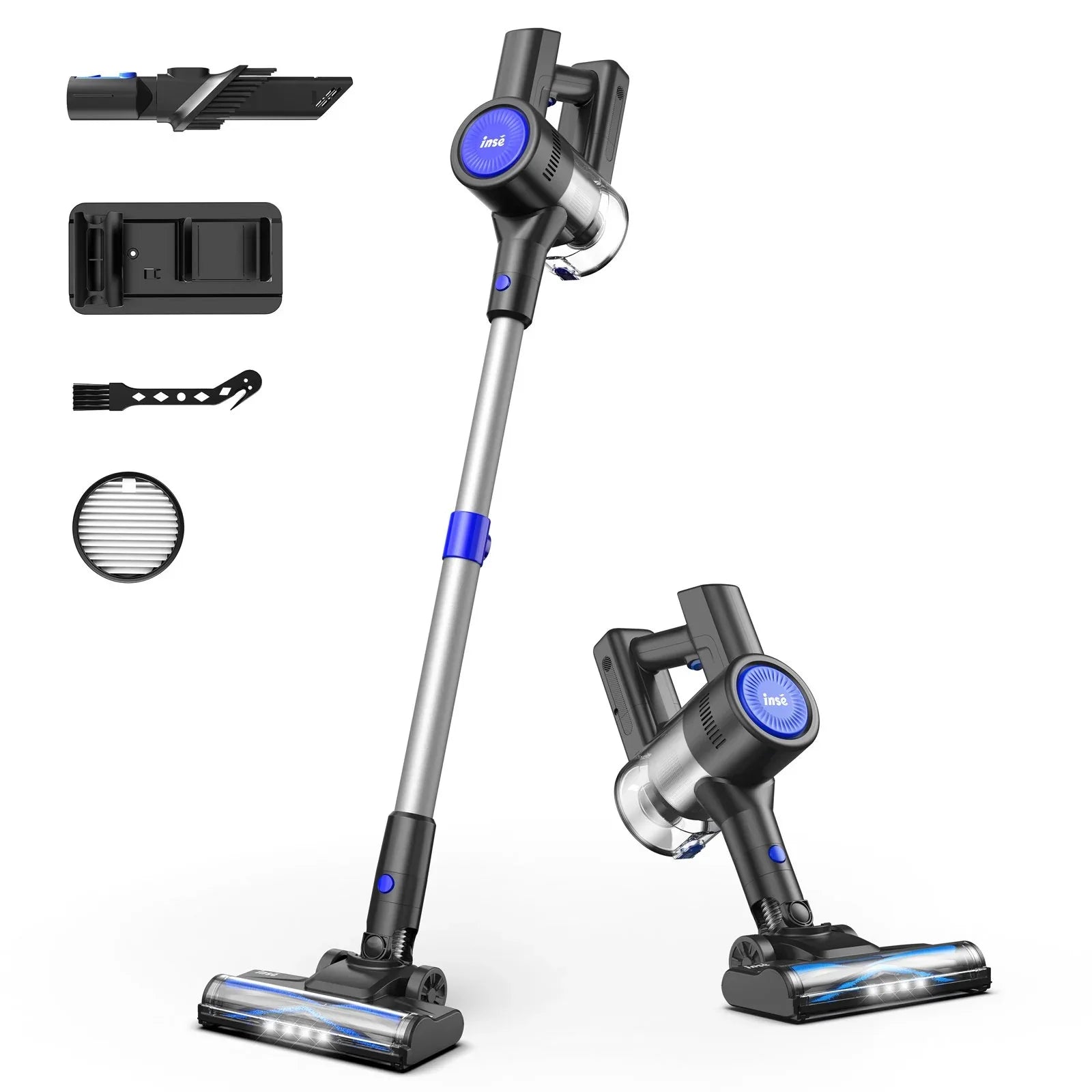 235W Cordless Vacuum Cleaner, 40Min Runtime, 6-in-1 Lightweight Bagless Hoover - DSARD